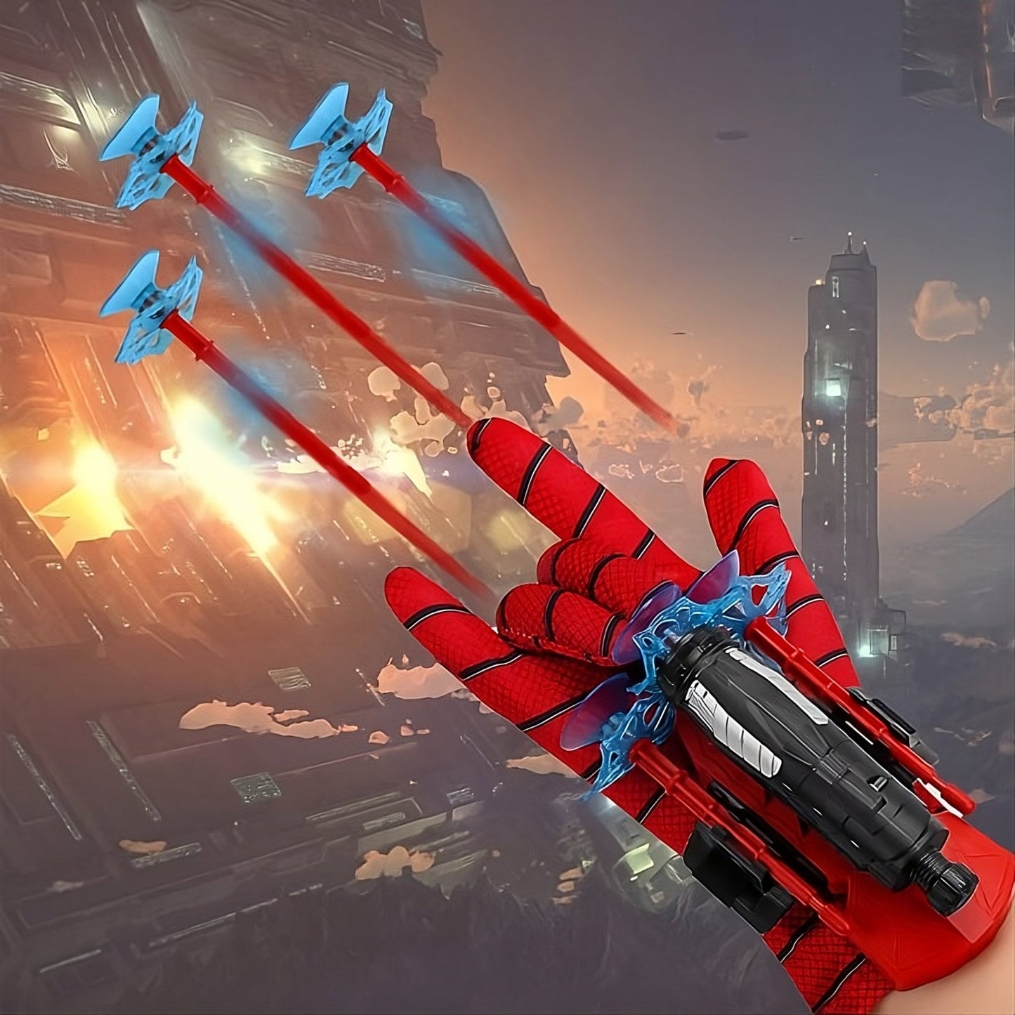 Spiderman Wrist Shooter - Launcher Transmitter Set For Kids - Miraaj